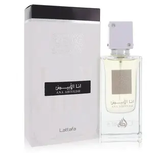 Lattafa Ana albiyedh Unisex Eau de Perfume Spray - White Fragrance in Glass Bottle with Elegant Packaging