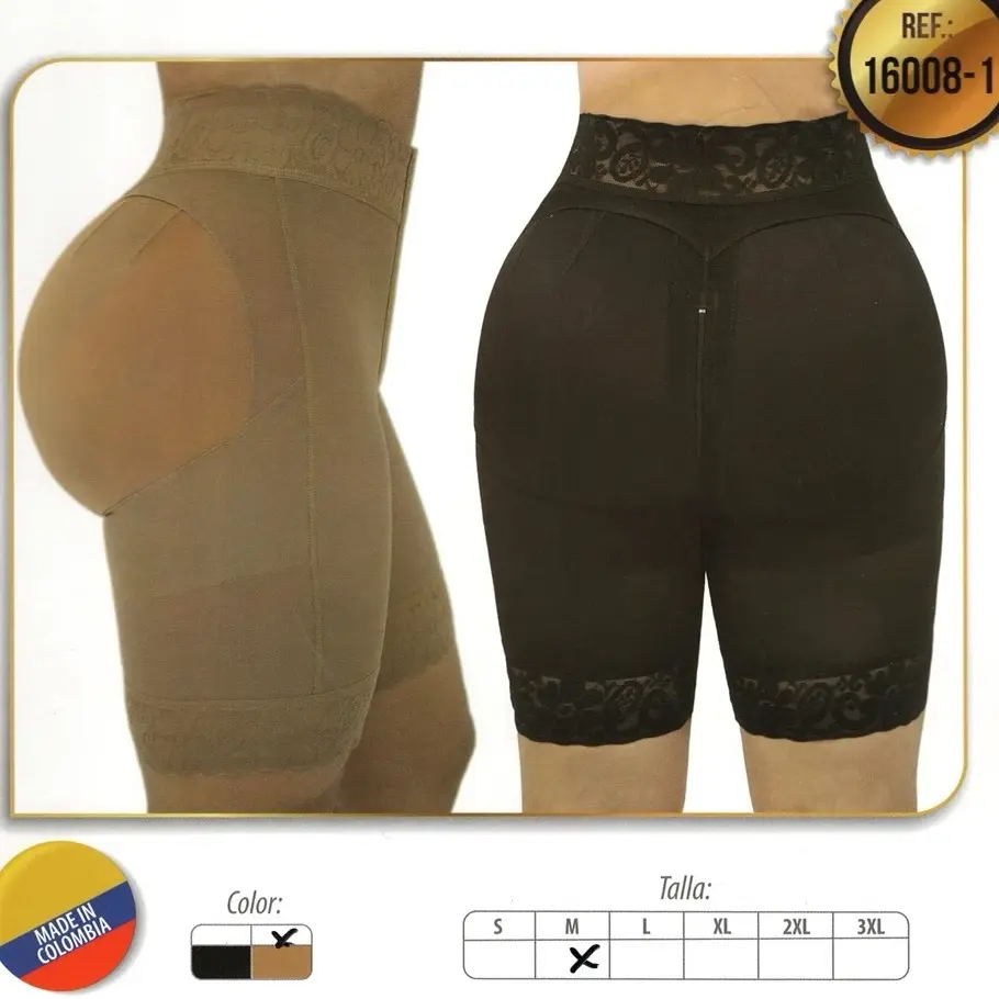 Fajas colombianas Short Levanta Cola con Broches / Butt-lifter Shorts w/Brooches Shapewear Underwear Womenswear