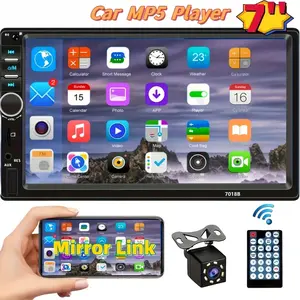 Bileeko 7 Inch Touchscreen Car Player, Phone Interconnect, Rearview Camera, Audio Output, Full Function Integration, Original Upgrade Choice