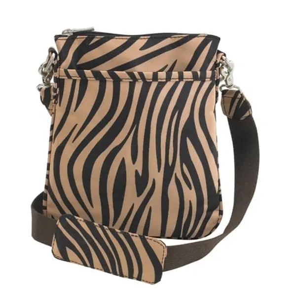 Joann Marrie Designs NUPTIP Tiger Print Urban Pouch Men's Crossbody & Shoulder Bag - Compact, Brushed Clasp, Front Pocket, Pack of 2, Urban Look