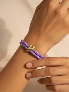 Dopamine Colorful Rope 26 Letters Bracelet, Handwoven Wristband for Men and Women, Unisex Fashion Accessory, Unique Gift Idea