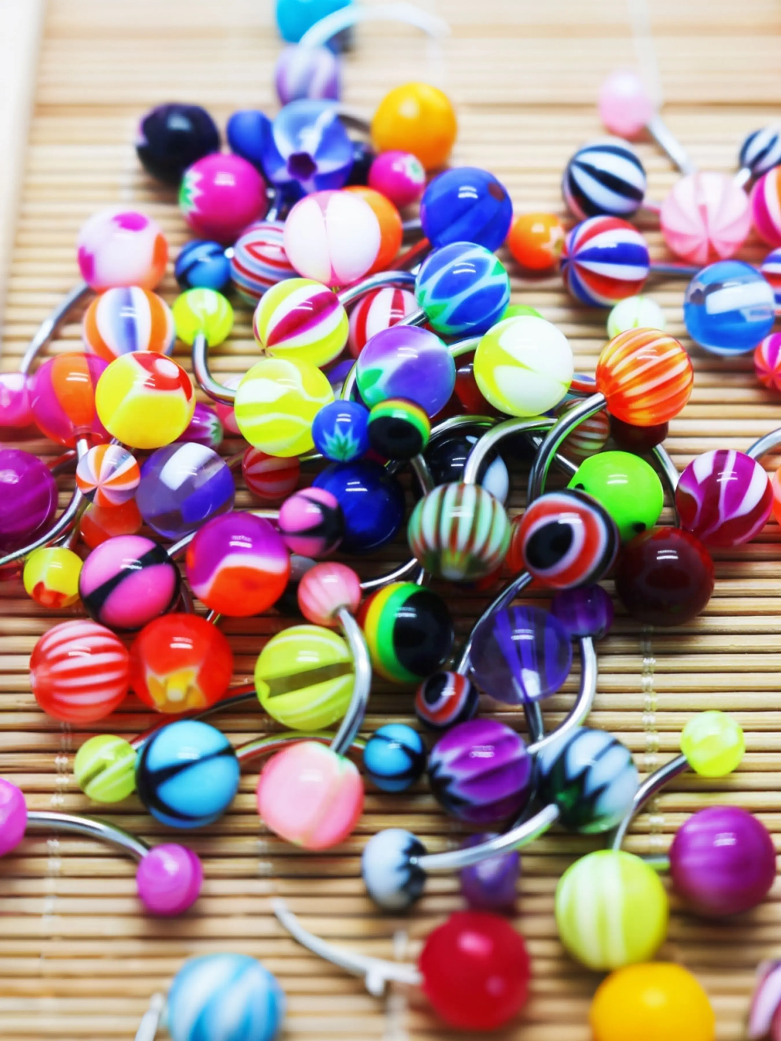5-50pcs Random Colorful Acrylic Navel Rings Body Jewellery For Women Low allergenicity Best Gift For Birthday, Anniversary Valentine's Day, Wedding, Dance, Party, Etc.,Mom,Mother,Mother's Day,Gift Belly Button Piercing