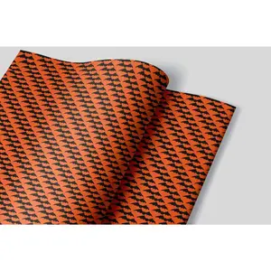 Black and Orange Spooky Bats Wrapping Paper, Set of 3 Sheets, 20x29 in, Made in USA