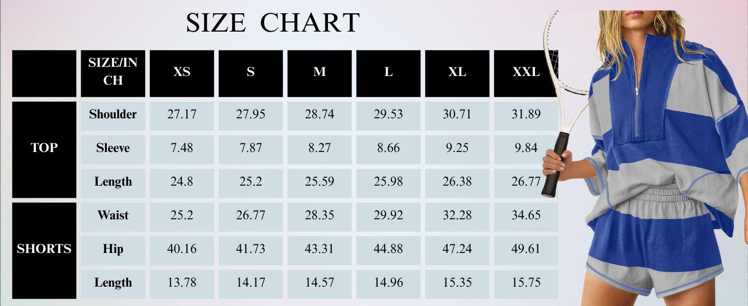 Molitree Women Striped Workout Set Two Piece Outfit Tracksuit Oversized Lounge Set Top and Shorts Sets with Pockets Molitree Women Striped Workout Set Two Piece Outfit Tracksuit Oversized Lounge Set Top and Shorts Sets with Pockets