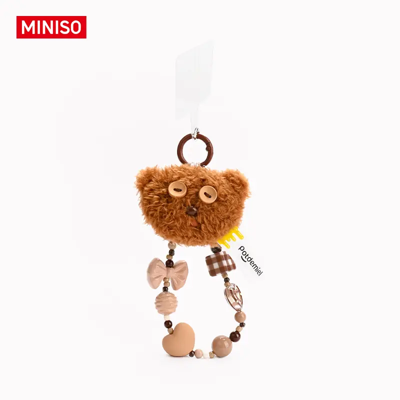 Cute Minions Gentleman Tim Bear Plush Keychain, Stylish Pendant Accessories for Backpack & Handbag, Lovely Collectible Ornament, Perfect Holiday & Daily Gift for Kids and Fans，Back To School
