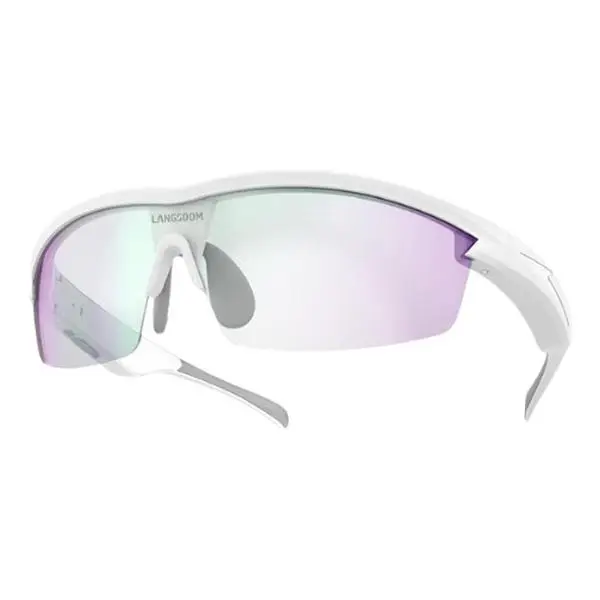 Langsdom AirNova Smart Bluetooth Audio Sunglasses - Open-Ear Sound, Polarized UV400 Lenses, 10Hr Battery, IP55 Sweatproof - for Running, Cycling