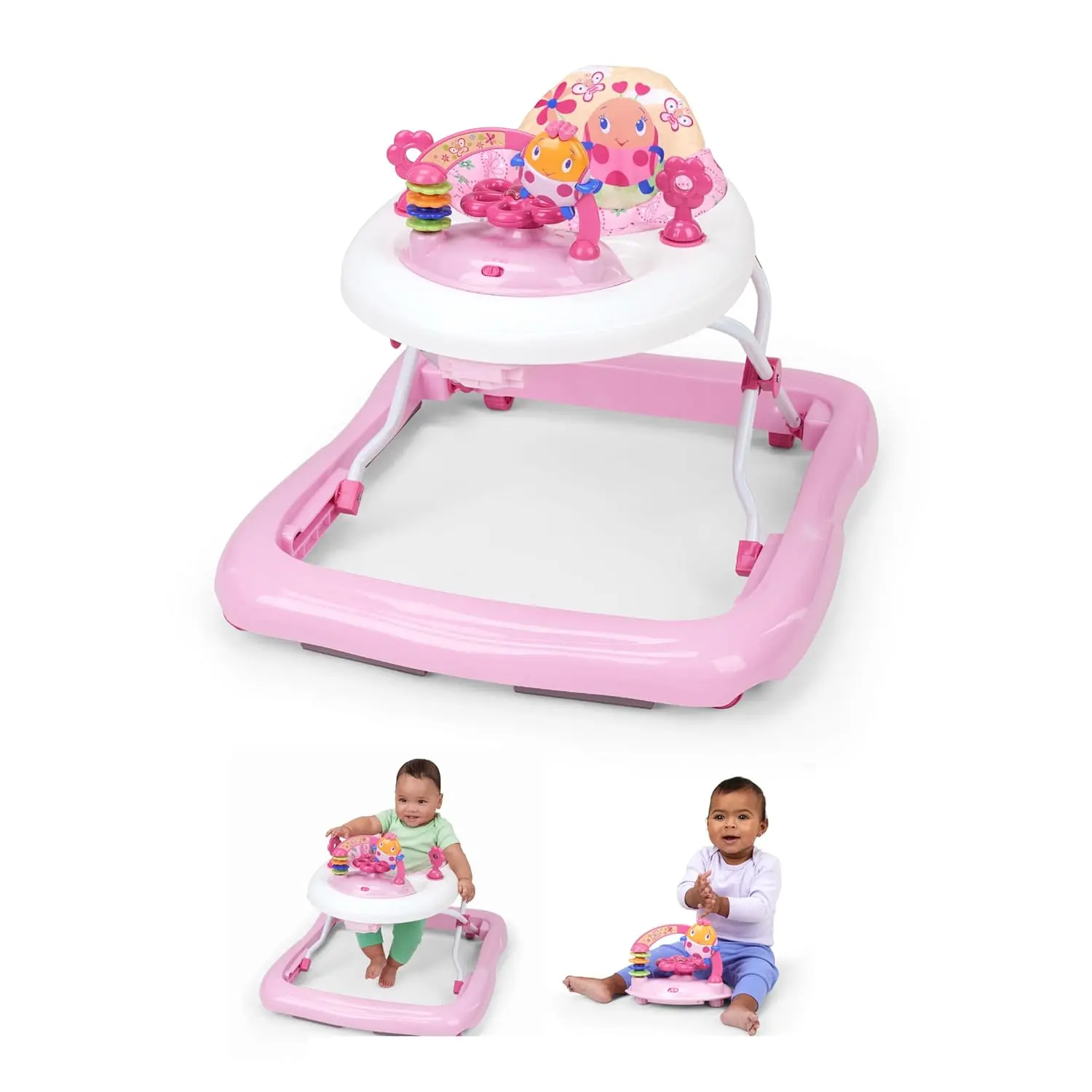 Baby Walker & Activity Entertainer | Foldable Infant Walker with Play Features for Babies 6 Months+