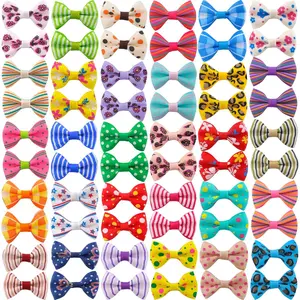 Dog Hair Bows Small Puppy: Clips for Pet Grooming Gifts 60Pcs (30 colros x 2)