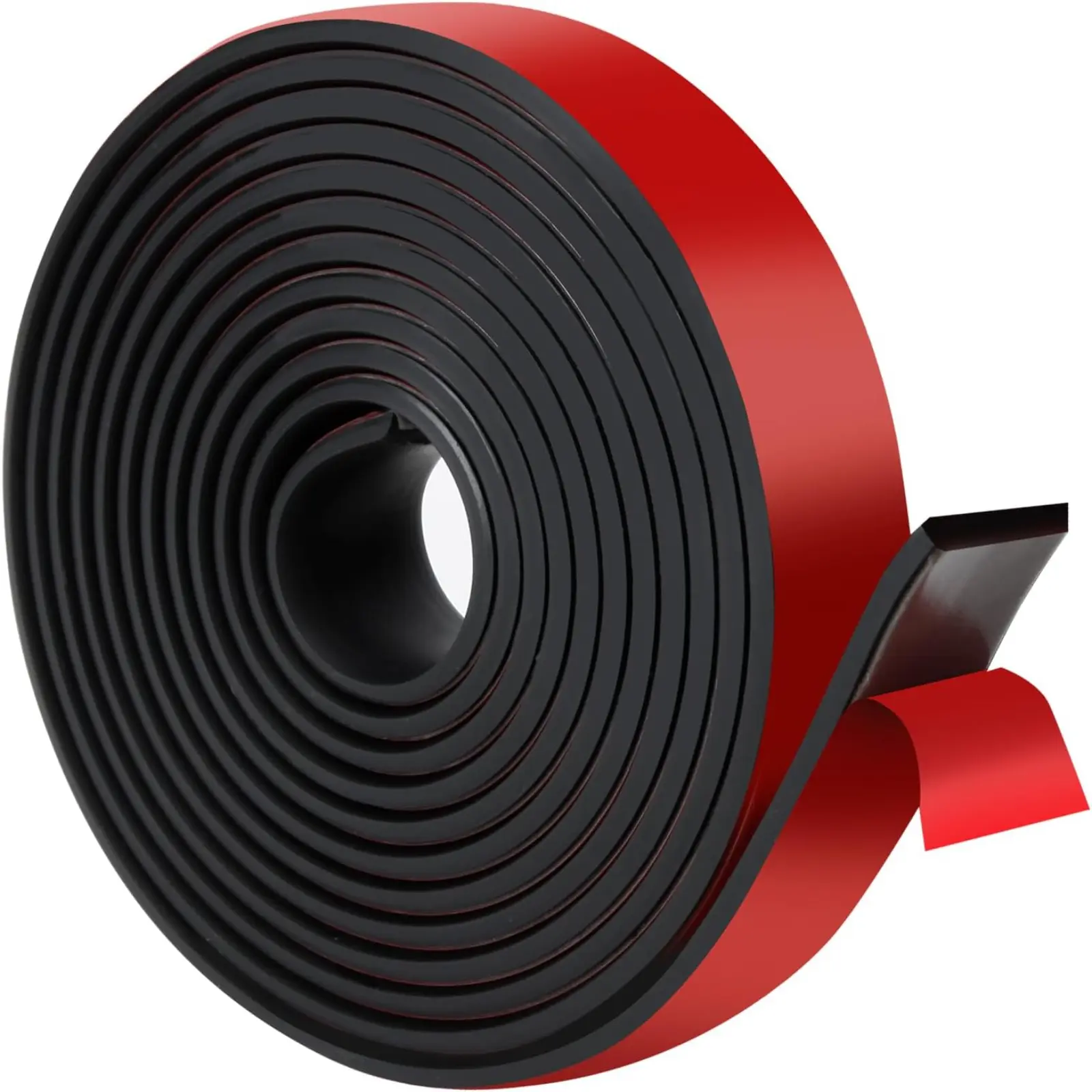 Self-Stick Neoprene Solid Rubber Strips - Flexible, Adhesive-Backed Sealing Rolls for Gaskets, Pads, DIY Projects (1 inch wide, 1/8 in Thick, 10 ft Long) with Flexibility & Self-Stick Ease