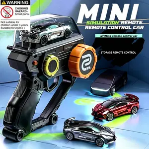 1:64 Electric Remote Control Toy Car, Rc Controlled, Storage Compartment, Dynamic Lights, 2.4g Mini Desktop Drift Race Truck Model, Remote Controlled Vehicle, Perfect Gift for Kids Aged 6+