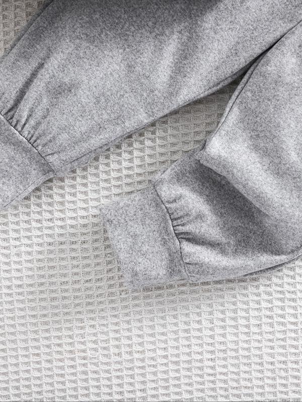 Men's Fall Winter Casual Long Sleeve Round Neck Sweatshirt & Pants Set, Mama's Boy Embroidered Design, Perfect for Daily Wear