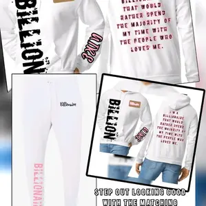 Humble Billionaire Joggers for Men and Women - Unisex Casual Wear Comfortable Stylish Everyday Use Perfect for Outings or Relaxing Days at Home