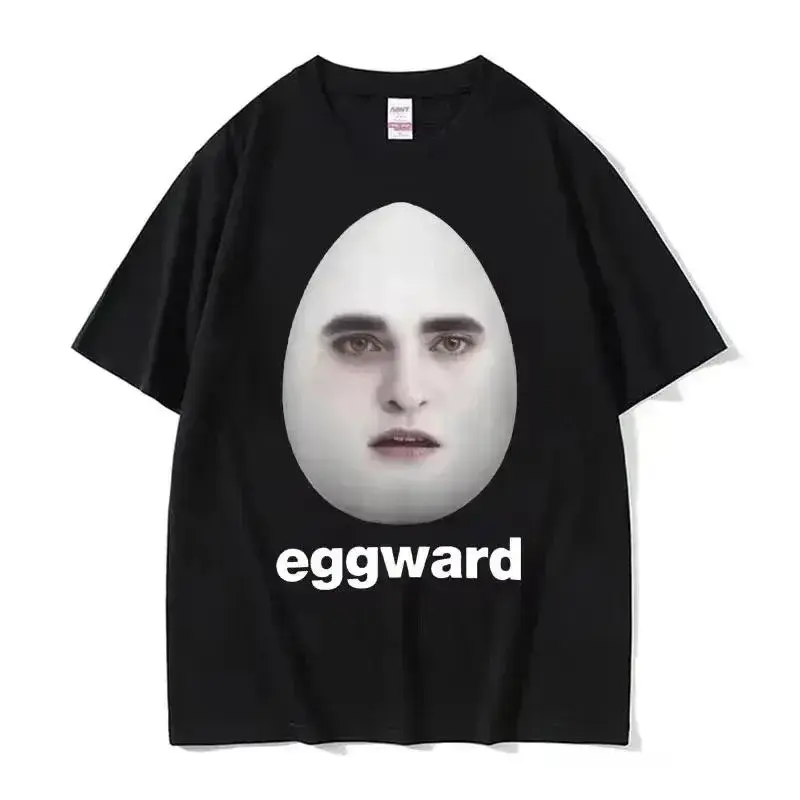 Hot Twilight Eggward Funny Meme T Shirt Edward Cullen Parody Humor Tshirt Men Women Casual  Cotton Short Sleeve T-shirt Tops Menswear Streetwear Graphic Oversized yh01