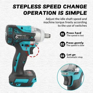 Makita DTW300Z 18V Brushless Lithium-Ion Impact Wrench - Cordless Electric Wrench