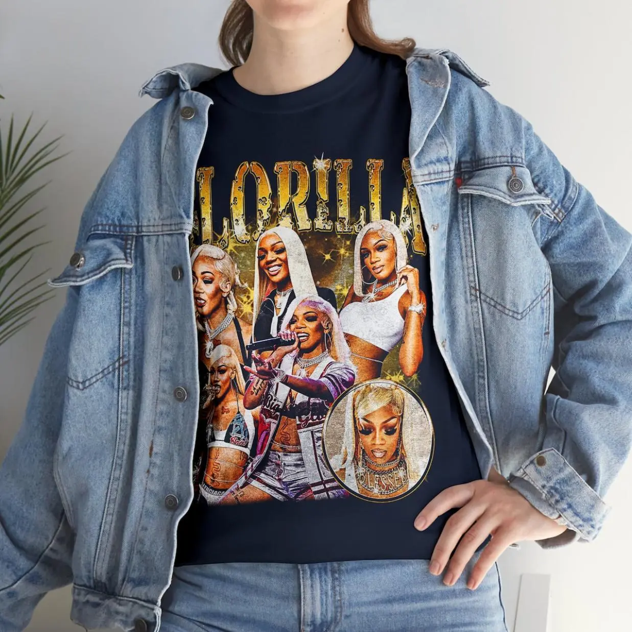 Glorilla Vintage Style 90's Bootleg Shirt - Retro Gorilla Graphic Tee, Trendy Outfits, Stay Ahead of the Game, Graphic Shirt, Fun