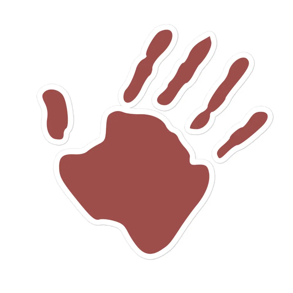 The Red Hand Sticker