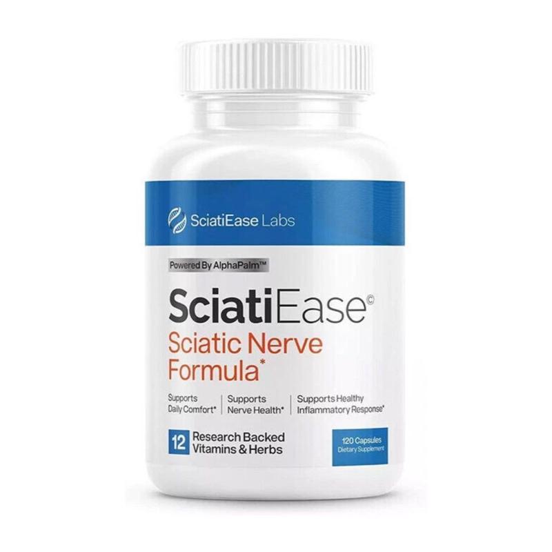 Sciatic Nerve Support - Extra Strength with Vitamins B, Turmeric & Herbal Extracts - Sciatica Relief Pain & Leg Discomfort - 120 Capsules Dietary Supplement Healthcare