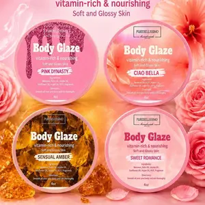 PureBellissimo 4-Piece Body Glaze Bundle, Beauty & Personal Care Moisturizing Body Butter Set for Bath Use