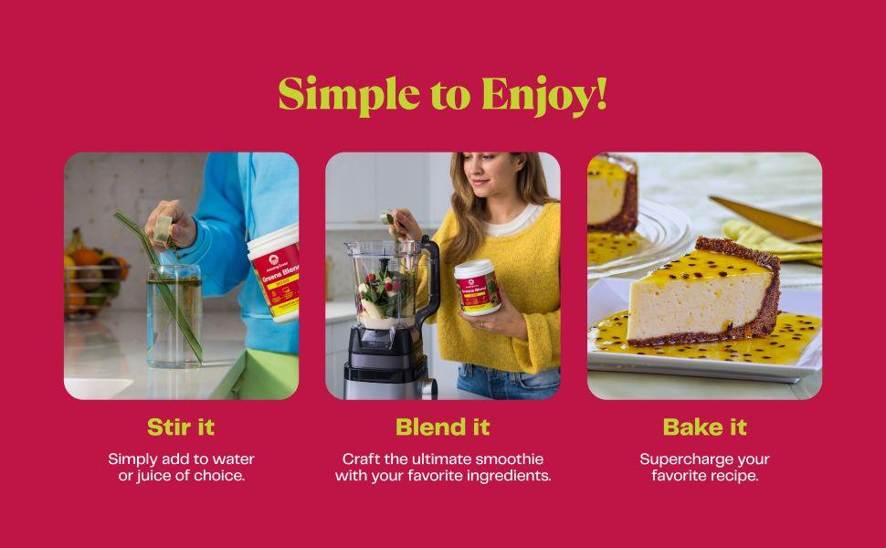 Amazing Grass Greens Blend Mood Passionfruit Citrus Healthcare Edible Powder Dietary Supplement