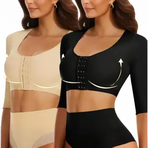 Arm Shaper for Women Post Surgery Arm Compression Sleeves Arm Front Closure Shapewear Bra, Arm Slimmer Bra, Shapewear