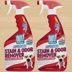 Enzyme-Powered Pet Stain & Odor Eliminator Spray – Carpet, Rug, and Floor Cleaner for Dogs & Cats – Urine Neutralizer & Deodorizer – Reusable 32oz Bottles, 2-Pack – Made in USA, Safe & Effective cat  products  beloved