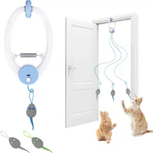 ABOSY 2026 Electric Door Hanging Cat Toy, Automatic Self-Play Interactive Toy for Indoor Cats