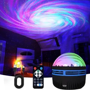Starlight Aurora Projection Lamp with Remote, LED Projector Lamp, RGB Multicolor Night Light, USB Powered, Ideal for Bedroom, Living Room, Party Decor, Gift