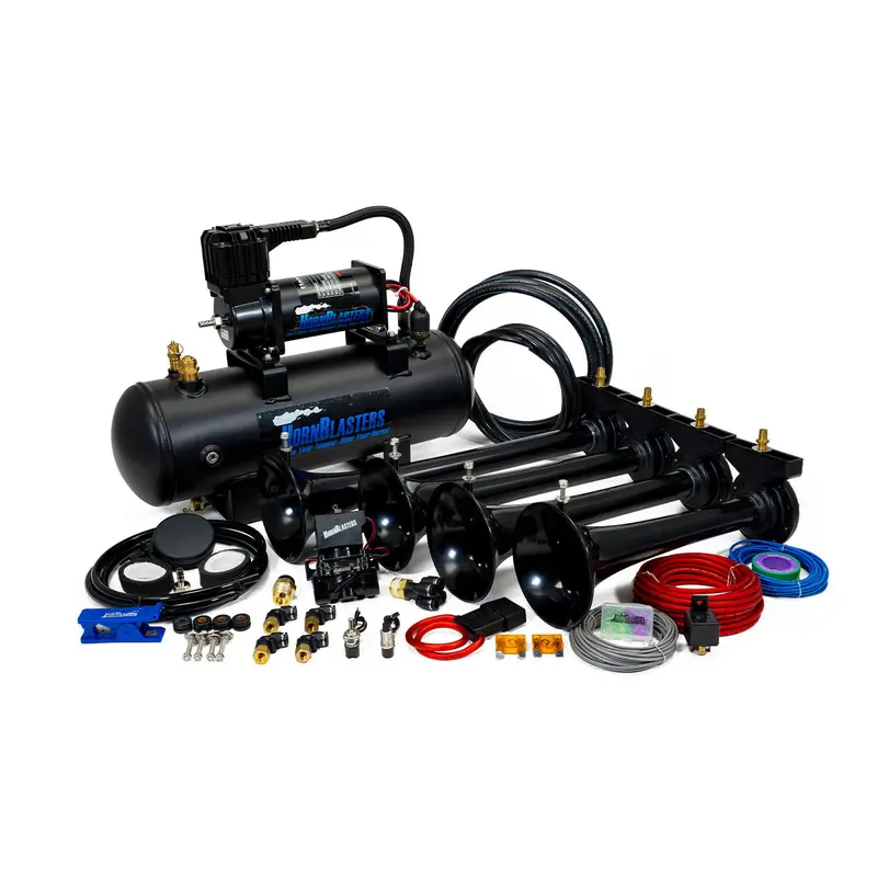 HornBlasters Conductor's Special 228H Train Horn Upgrade Kit for Car & Smart Cars, 12V DC, 2-gal 150 PSI Compact Vehicle-Mounted Accessory, Pre-Assembled Pre-Wired Tank Saves Setup Time, ABS Fiberglass Build, Loud Honks