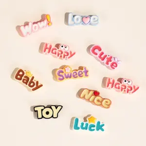 5/10Pcs Mixed Creative English Alphabet Letter Charms, Random Styles DIY Letter Decorative Plates for Jewelry Making, Necklace, Earrings, Shoe Charms, Phone Case, Hair Accessories, Fridge Magnets, Clothing Embellishments