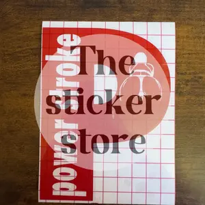 Power stroke girl sticker