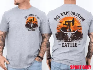 CTT Oil Exploration & Cattle Company Texas T-Shirt | Front & Back Print