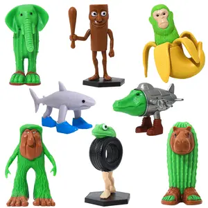 Tralalero Tralala Action Figure, 8PCS Italian Brainrot Meme Shark Figures Toys, Collectible Animals Figurine Doll Gifts for Fans
