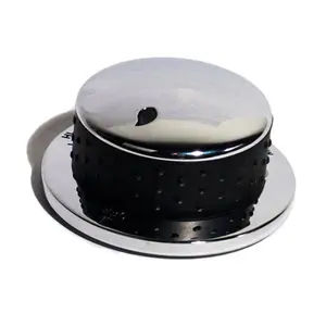 212 MAIN Large Stainless Steel Knob for American Outdoor Grills 24-B-37L L Grills, Home Use, Stylish Contoured Look, Rounded Hood, Portable Outdoor Kitchen Accessory