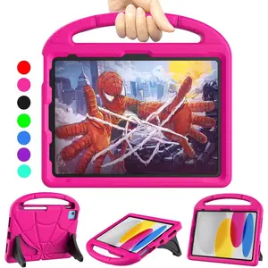 iPad 10th Generation Case for Kids 10.9 Inch 2022, iPad 10.9 Case 10th Generation Lightweight Shockproof Kids Friendly Cover with Handle Kickstand for 10.9" iPad 10th Gen 2022, Pink