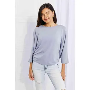 Andree by Unit Full Size Needless to Say Dolman Sleeve Top