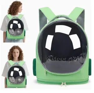 cat Backpack, for cat Carrier, Transparent Space Capsule Pet Backpack, Safety Hook, Breathable Portable Pet Carrier For Cats And Small Dogs, Travel for cat Carriers For Cats, Outdoor Hiking, Walking, Camping, for cat Accessories