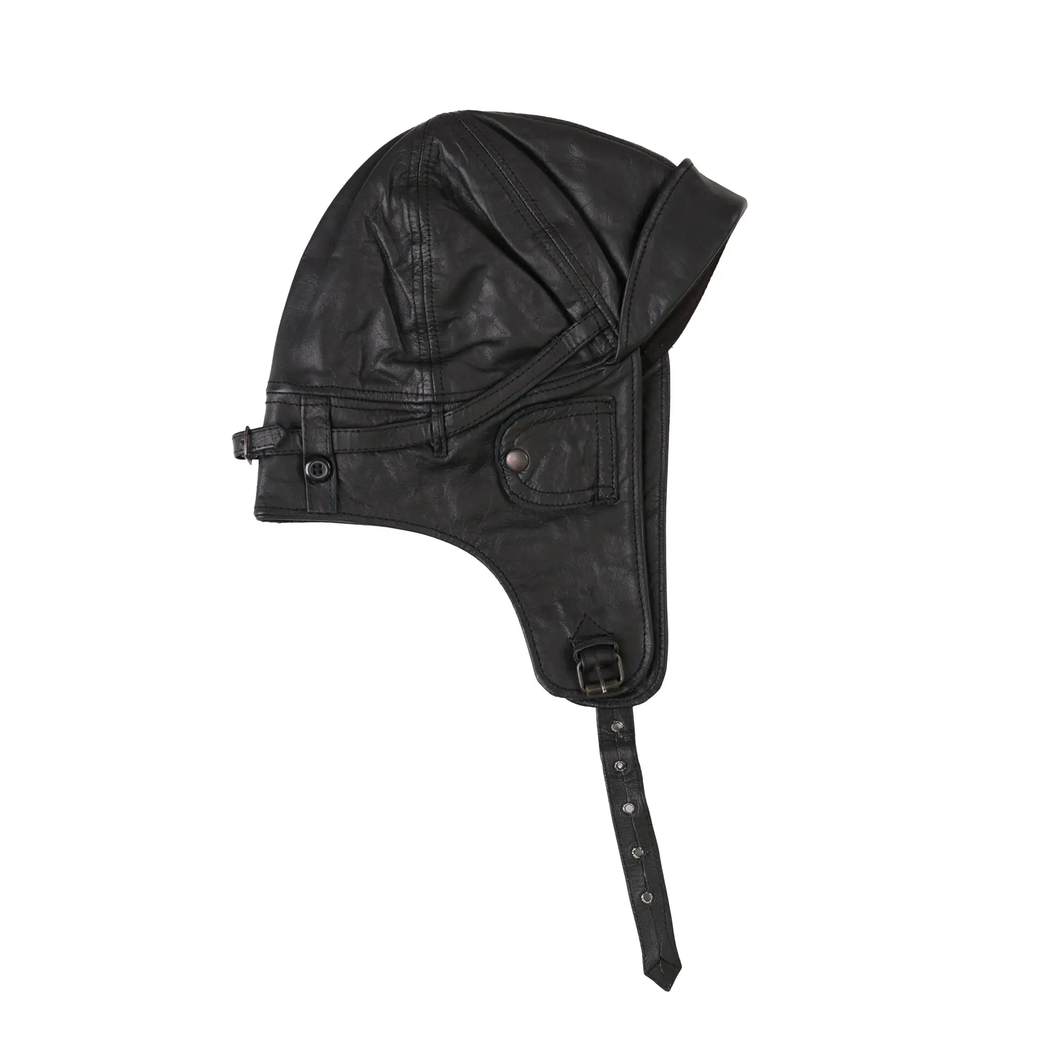 Mil-Tec Black Leather Aviation Helmet Mil-Tec Black Leather Aviation Helmet