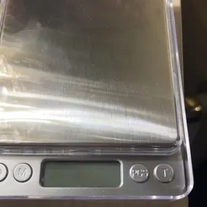 Small Digital Scale,3kg/0.1g,Kitchen Scale,Food Scale,with Blue Backlit LCD Display, 6 Units, Auto Off, Tare, PCS Function, Stainless Steel, Battery Included Portable