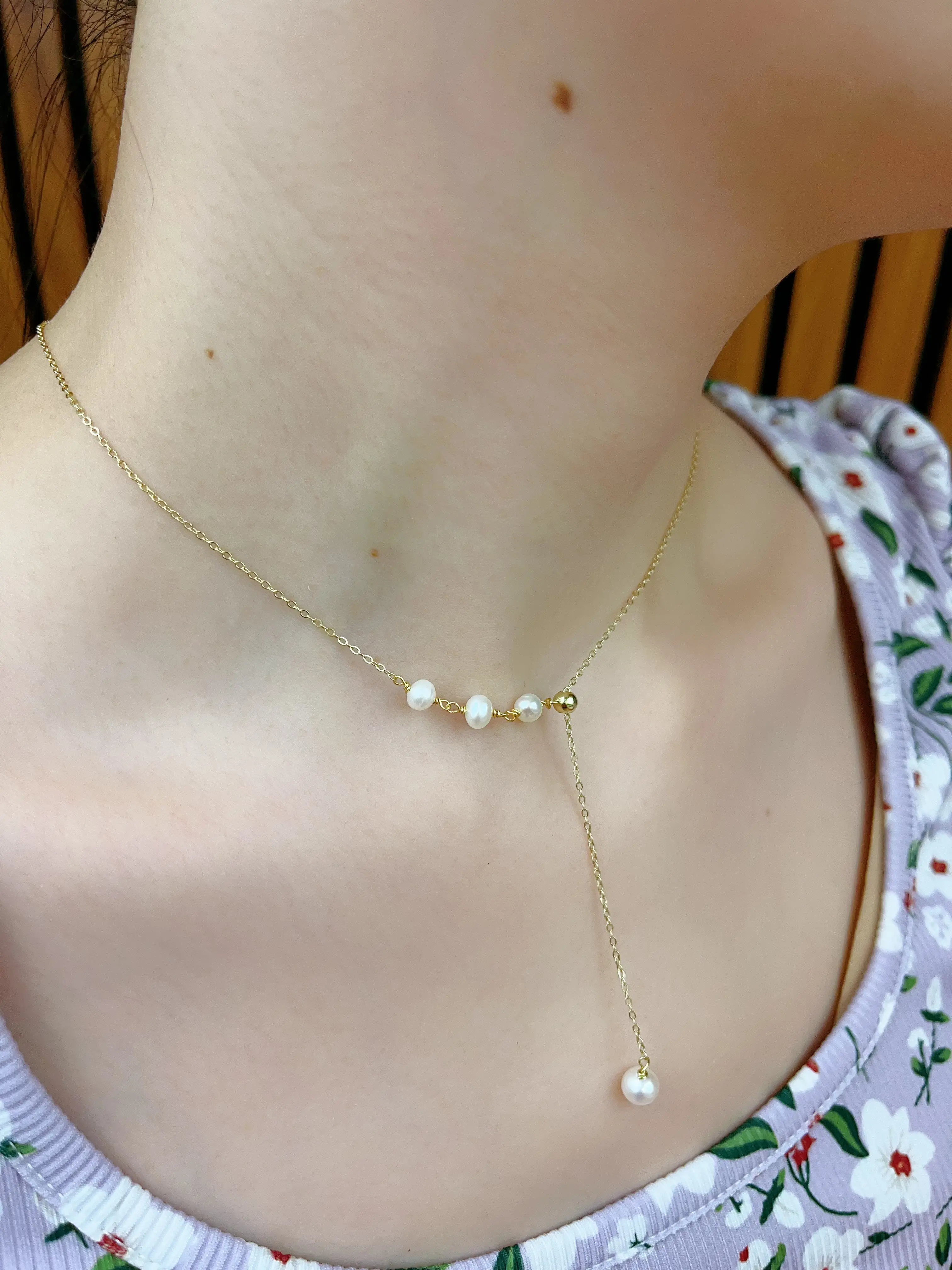 Sterling Silver Shell Pearl Pendant Necklaces for Women