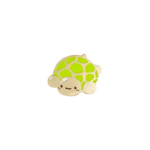 Turtle Pineapple Bun Enamel Pin