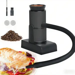 Portable Cold Smoker Grill, Includes Wood Chips & Accessories, Ideal for Meat BBQ Cheese Vegetables, Battery Not Included