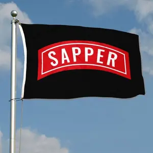 Army Special Tab Sapper Flag Banner – Patriotic Home & Garden Decor, Military Party Wall Banner