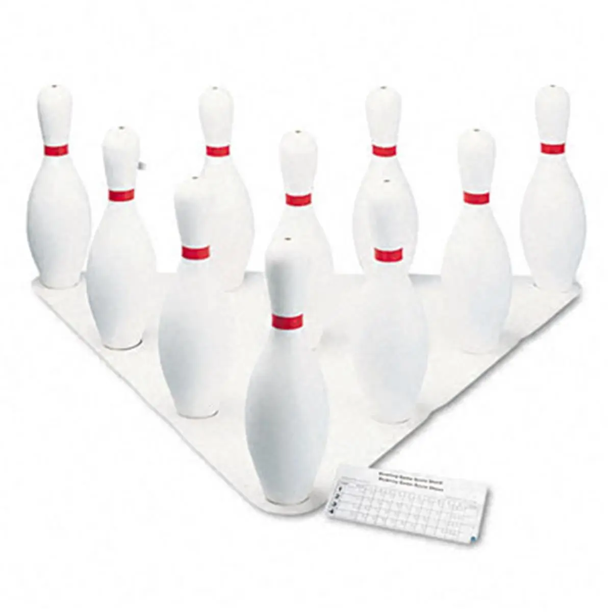 Champion Sport Lightweight Bowling Set - Ball Sports Equipment, 4.5 lb Rubber Ball, Plastic Pins, 1 & 10 Pins per Set, Durable, Easy to Move, Ideal for Outdoor Use