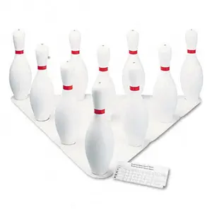 Champion Sport  Bowling Set Plastic/Rubber White 1 Ball/10 Pins per Set