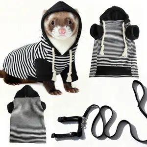 Ferret Clothes Leash Pet Ferret Hoodie Ferret Outdoor Clothes Pet Ferret Warm Clothes Leash