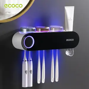 Toothbrush Sterilizer Intelligent Sterilization Brushing Cup Wall Mounted Electric Teeth Cup Hanger Shelf Shelf
