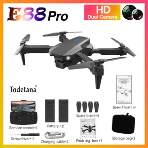 2025 E88 Drone HD Camera – Compact Foldable Design, Headless Mode, 360° Flips, One-Touch Launch, Altitude Hold – Perfect for Gifting on Special Occasions