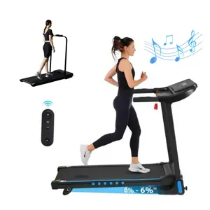 3.0 HP Foldable Treadmill with Incline, 350 lbs Weight Capacity, Hydraulic System, Bluetooth Speaker, USB & Type-C Charging for Home Use