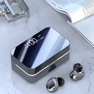 BQ30 Touch Control Wireless Bluetooth-compatible Headphones, Earbud Headset, Light Weight Earbuds, Digital Battery Display, Ultra-Long Battery Life, In-Ear Sports Noise Cancelling