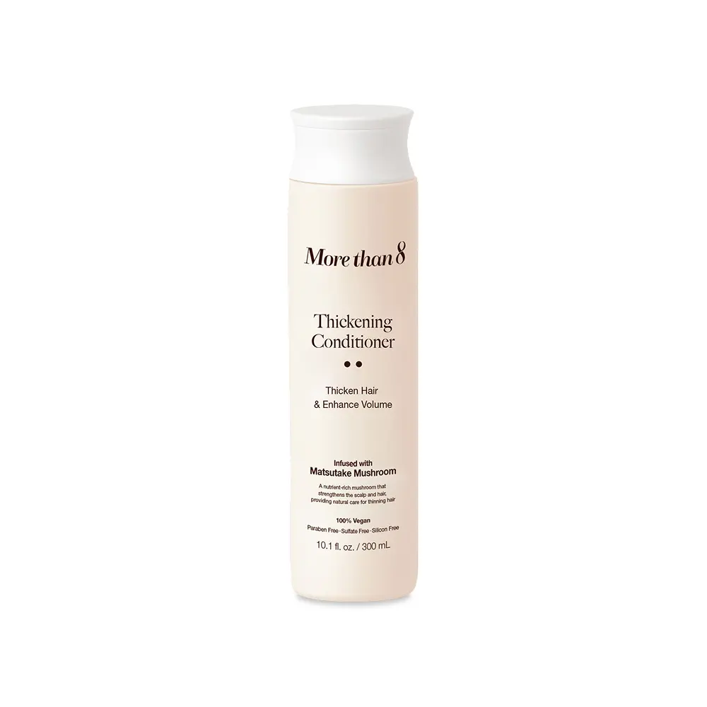 Morethan8 Thickening Conditioner for Volume Haircare – Nourishing & Strengthening Hair Treatment | Vegan, Sulfate-Free Formula | 10.1 fl oz